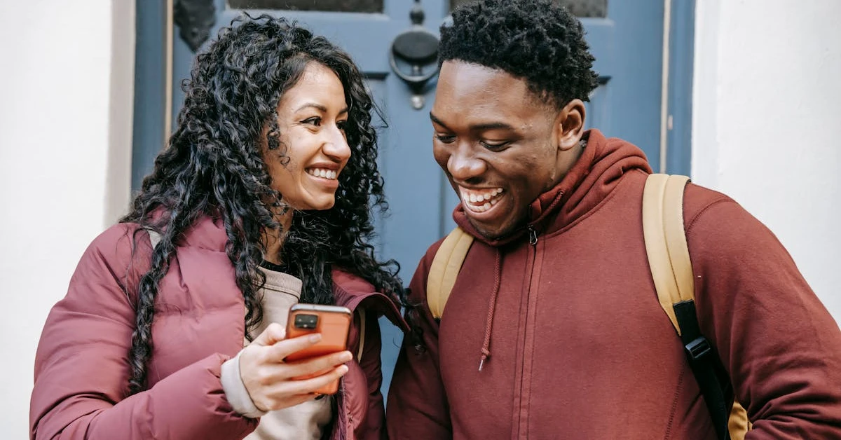 A man and woman researching debt relief options in Canada.